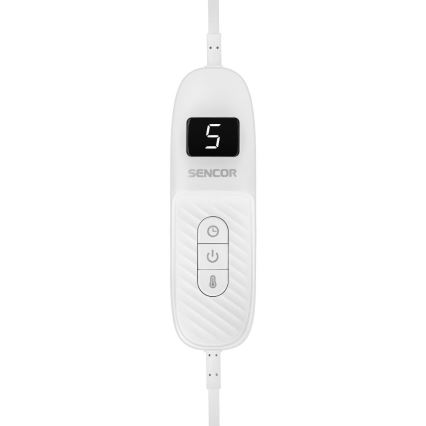 Sencor - Elektrische Wärmedecke 160W/230V 180x130 cm grau