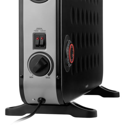 Sencor - Elektrisches Konvektor-Heizgerät 750/1250/2000W/230V Thermostat IP24 schwarz
