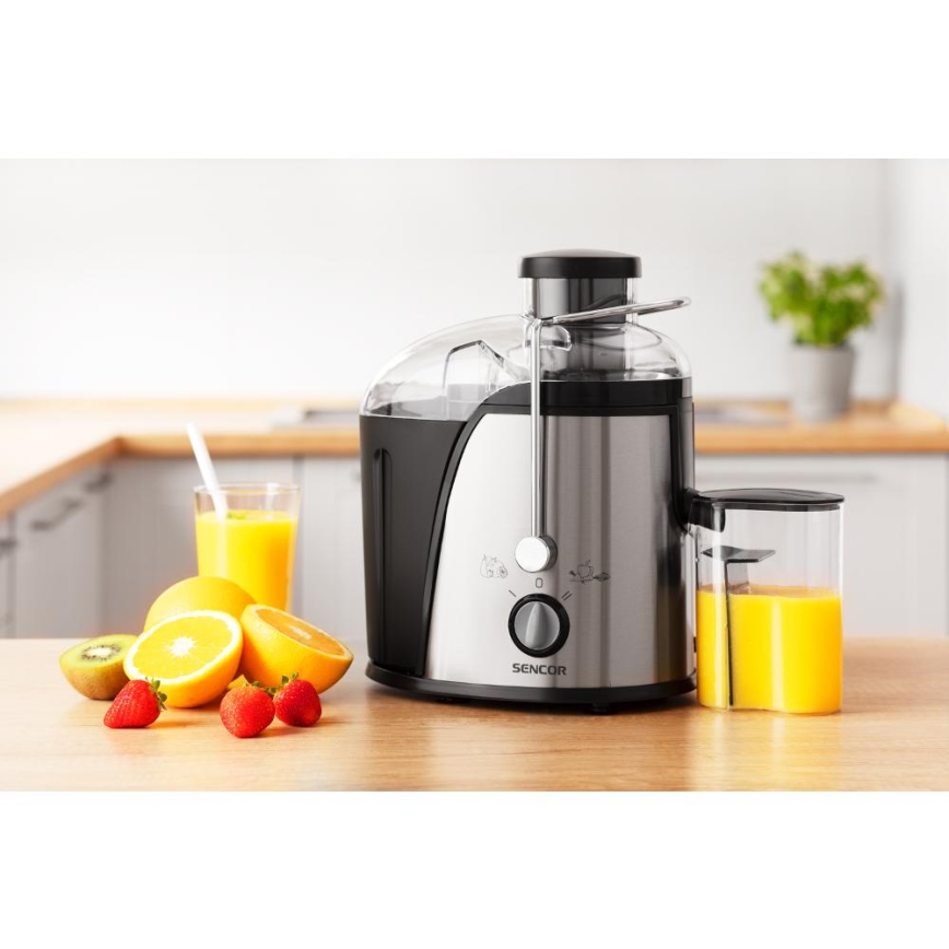 Sencor - Entsafter 400W/230V matt-chrom/schwarz