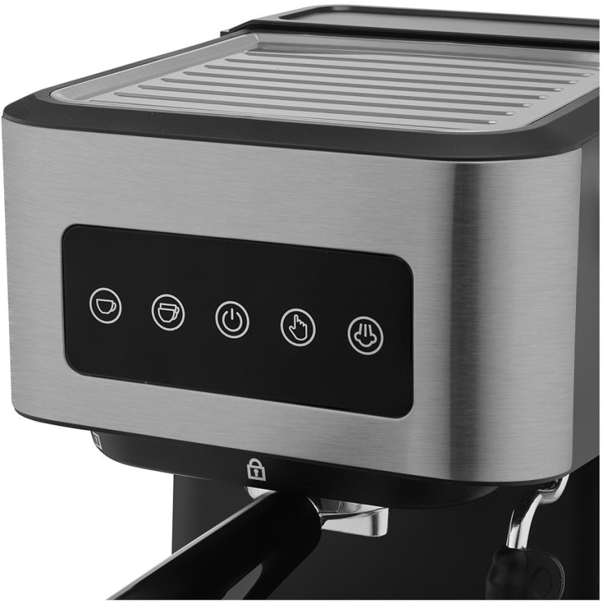 Sencor - Espressomaschine mit Siebträger 1050 W/230 V schwarz/mattchrom