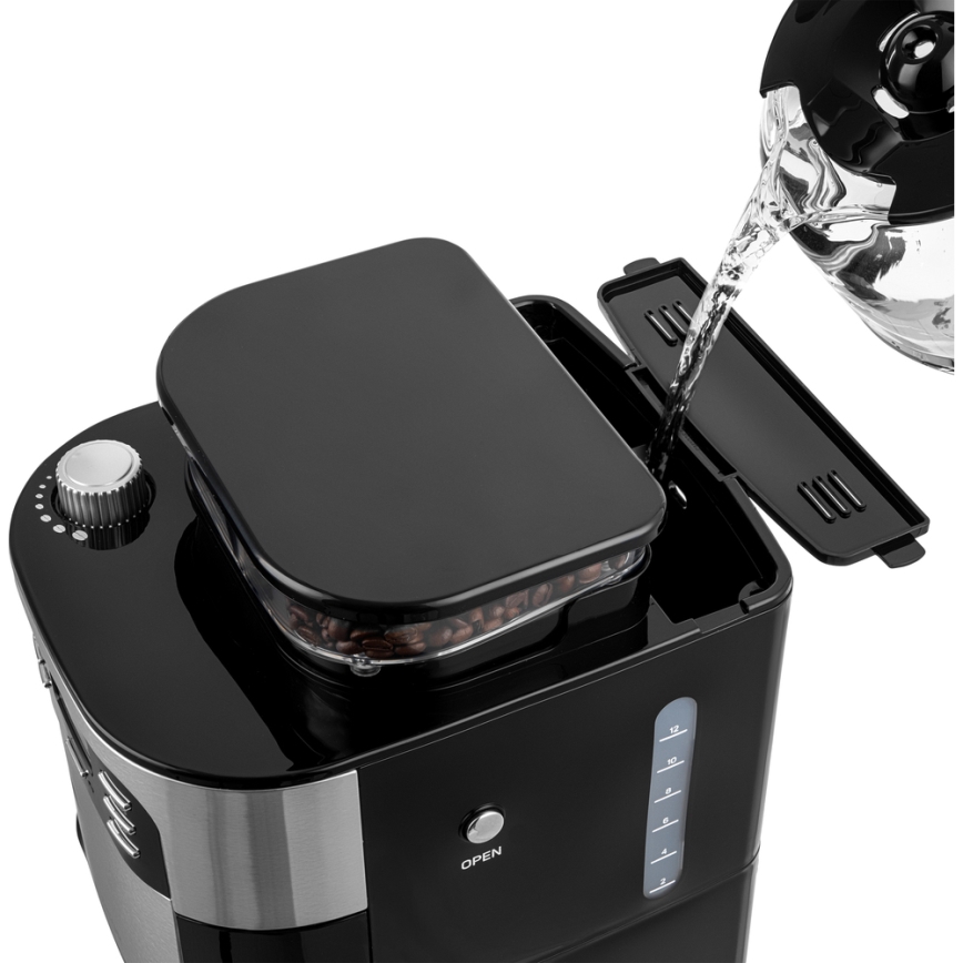 Sencor - Filterkaffeemaschine 1,5 l mit LCD-Display 900W/230V