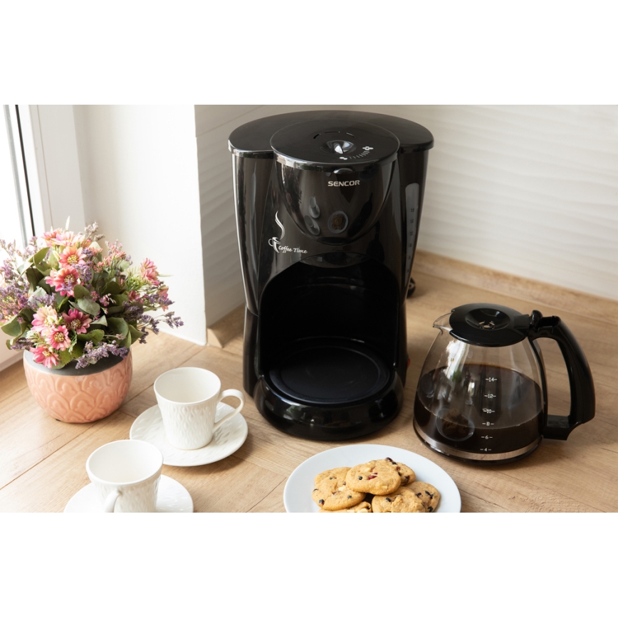 Sencor - Filterkaffeemaschine 2,1 l mit Temperaturhaltefunktion 900W/230V