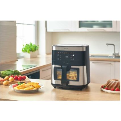 Sencor - Heißluftfritteuse 9 l 1700W/230V schwarz/matter Chrom