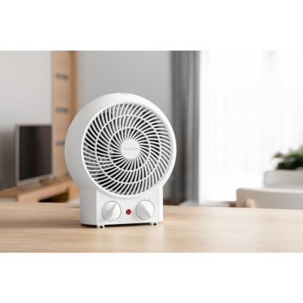 Sencor - Heizlüfter 1200/2000 W, 230 V, weiß