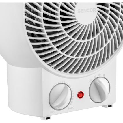Sencor - Heizlüfter 1200/2000 W, 230 V, weiß