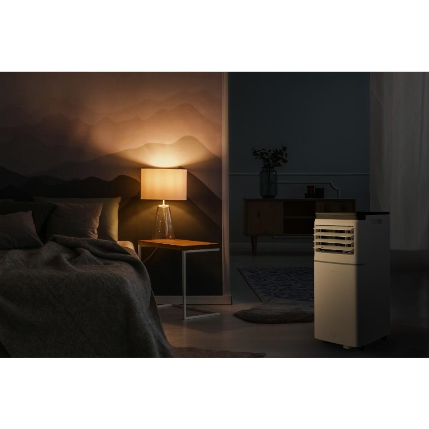 Sencor - Smarte mobile Klimaanlage 3-in-1 mit komplettem Zubehör 760 W/230 V 7000 BTU Wi‑Fi weiß + Fernbedienung