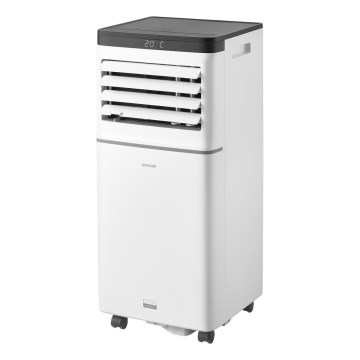 Sencor - Intelligente mobile Klimaanlage 3-in-1 mit komplettem Zubehör, 1020 W / 230 V, 10000 BTU, Wi‑Fi, weiß + Fernbedienung