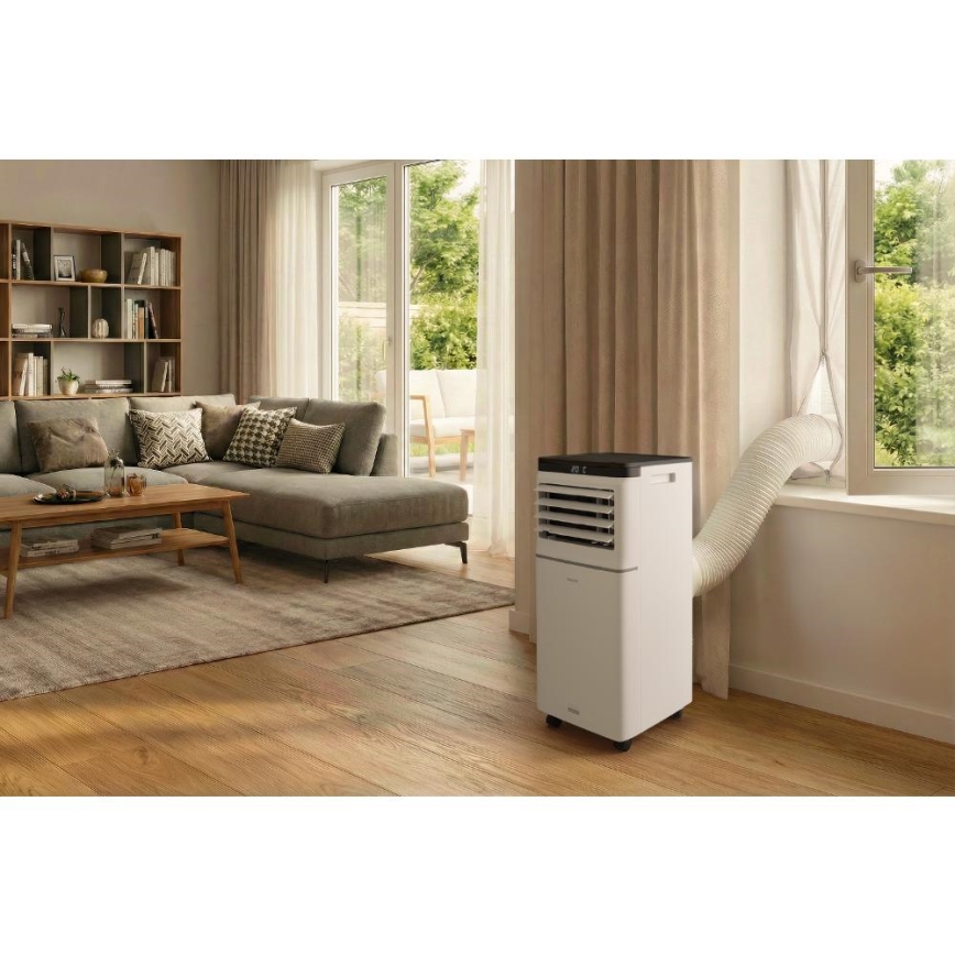 Sencor - Intelligente mobile Klimaanlage 3-in-1 mit komplettem Zubehör, 1020 W / 230 V, 10000 BTU, Wi‑Fi, weiß + Fernbedienung