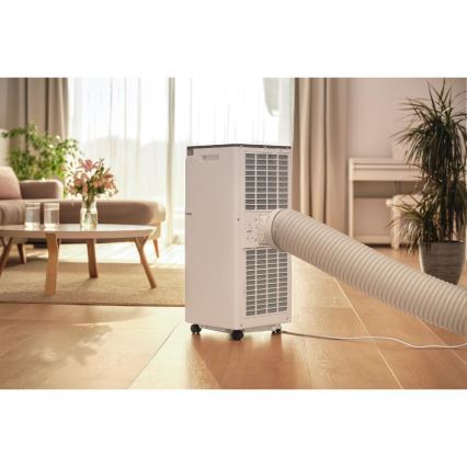 Sencor - Intelligente mobile Klimaanlage 3-in-1 mit komplettem Zubehör, 1020 W / 230 V, 10000 BTU, Wi‑Fi, weiß + Fernbedienung