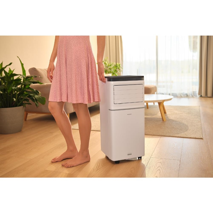 Sencor - Intelligente mobile Klimaanlage 3-in-1 mit komplettem Zubehör, 1020 W / 230 V, 10000 BTU, Wi‑Fi, weiß + Fernbedienung