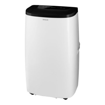 Sencor - Intelligente mobile Klimaanlage 4-in-1 inkl. komplettem Zubehör 1700 W/230 V, 12 000 BTU, Wi‑Fi, weiß + Fernbedienung