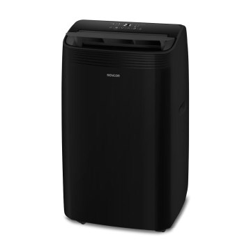 Sencor - Intelligente mobile Klimaanlage 4in1 inklusive komplettem Zubehör 900W/230V 9000 BTU Wi-Fi schwarz + Fernbedienung