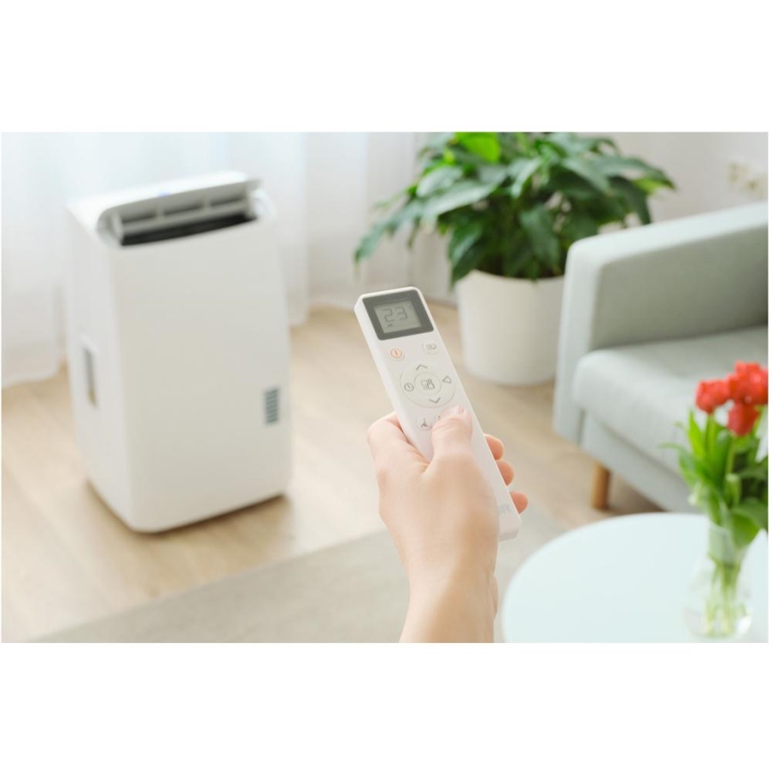 Sencor - Smarte mobile Klimaanlage 5-in-1, inkl. Komplettzubehör, 733 W/230 V, 9000 BTU, Wi-Fi, weiß + Fernbedienung