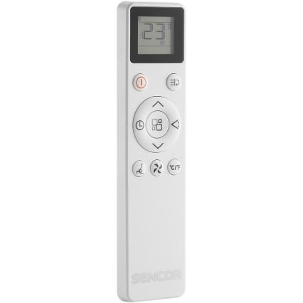 Sencor - Smarte mobile Klimaanlage 5-in-1, inkl. Komplettzubehör, 733 W/230 V, 9000 BTU, Wi-Fi, weiß + Fernbedienung