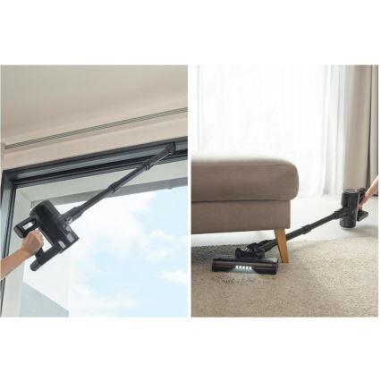 Sencor - Kabelloser 2-in-1-Stielstaubsauger 200 W / 2600 mAh, schwarz