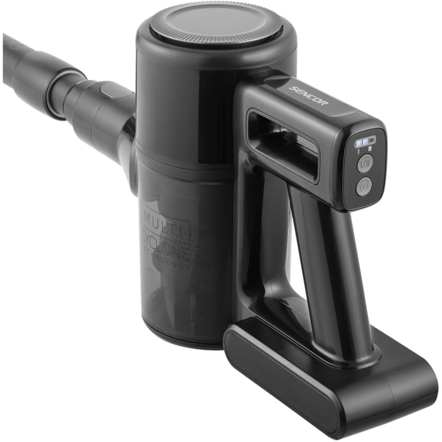 Sencor - Kabelloser 2-in-1-Stielstaubsauger 200 W / 2600 mAh, schwarz