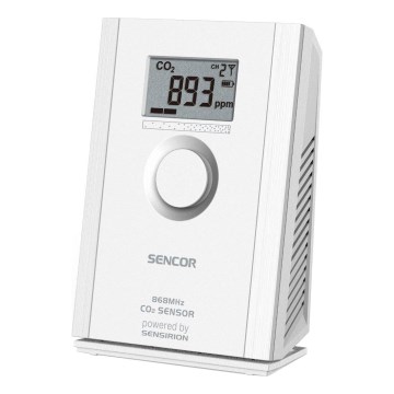 Sencor - Kabelloser CO2-Sensor 5V/3xAA 2000 mAh