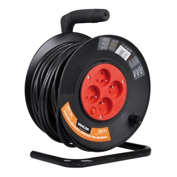 Sencor - Kabeltrommel Verlängerungskabel 4-fach 50m
