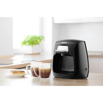 Sencor - Kaffeemaschine mit zwei Tassen 500W/230V schwarz