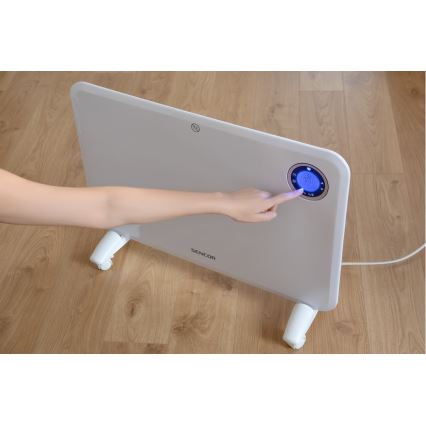 Sencor - Konvektionsheizer mit LCD-Display und Thermostat 750W/1500W/230V IP24