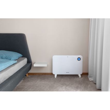 Sencor - Konvektionsheizer mit LCD-Display und Thermostat 750W/1500W/230V IP24