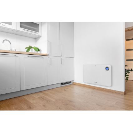 Sencor - Konvektionsheizer mit LCD-Display und Thermostat 750W/1500W/230V IP24