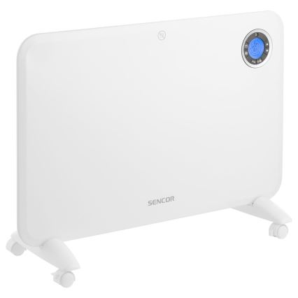 Sencor - Konvektionsheizer mit LCD-Display und Thermostat 750W/1500W/230V IP24