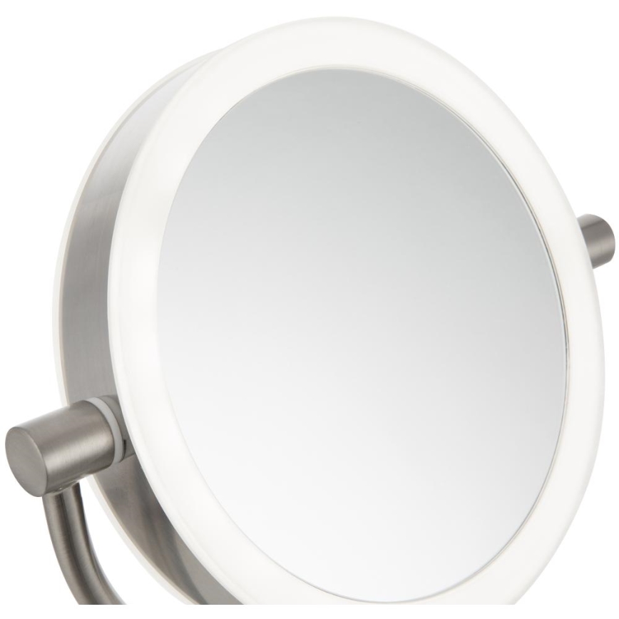 Sencor - Kosmetikspiegel mit LED-Beleuchtung LED/5W/230V Edelstahl