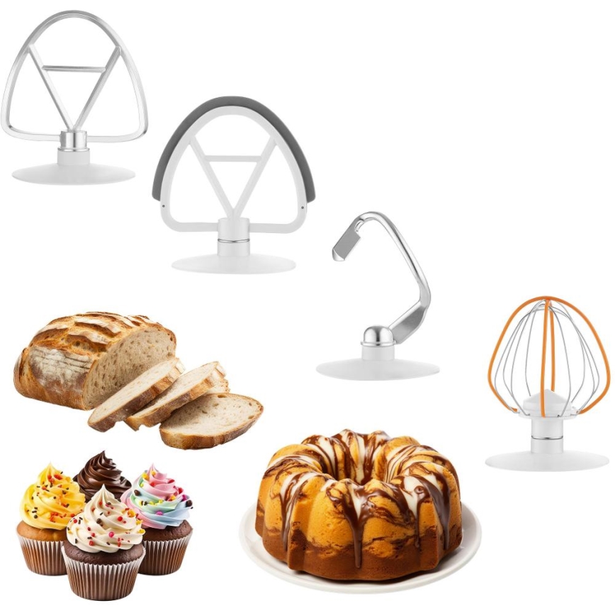 Sencor - Küchenmaschine mit Edelstahlschüssel 1000W/230V weiß