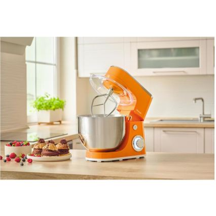Sencor - Küchenmaschine mit Edelstahlschüssel 1300W/230V orange
