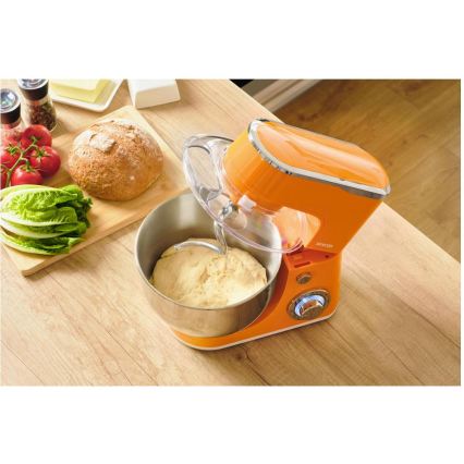 Sencor - Küchenmaschine mit Edelstahlschüssel 1300W/230V orange
