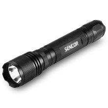 Sencor - LED-Aluminium-Taschenlampe LED/5W/6xAAA IP44 schwarz