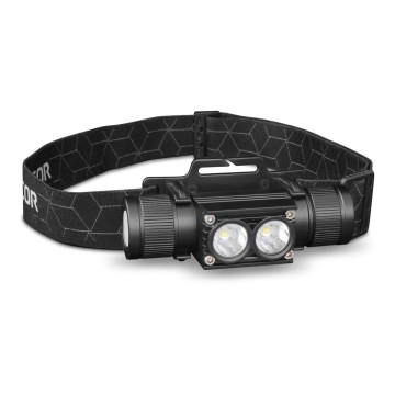 Sencor - LED wiederaufladbare Aluminium Stirnlampe LED/5W/2600 mAh IP65
