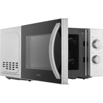 Sencor - Mikrowelle mit Grillfunktion 700W/1000W/230V 20 l mattes Chrom