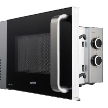 Sencor - Mikrowelle mit Grillfunktion 700W/900W/230V 17 l Edelstahl