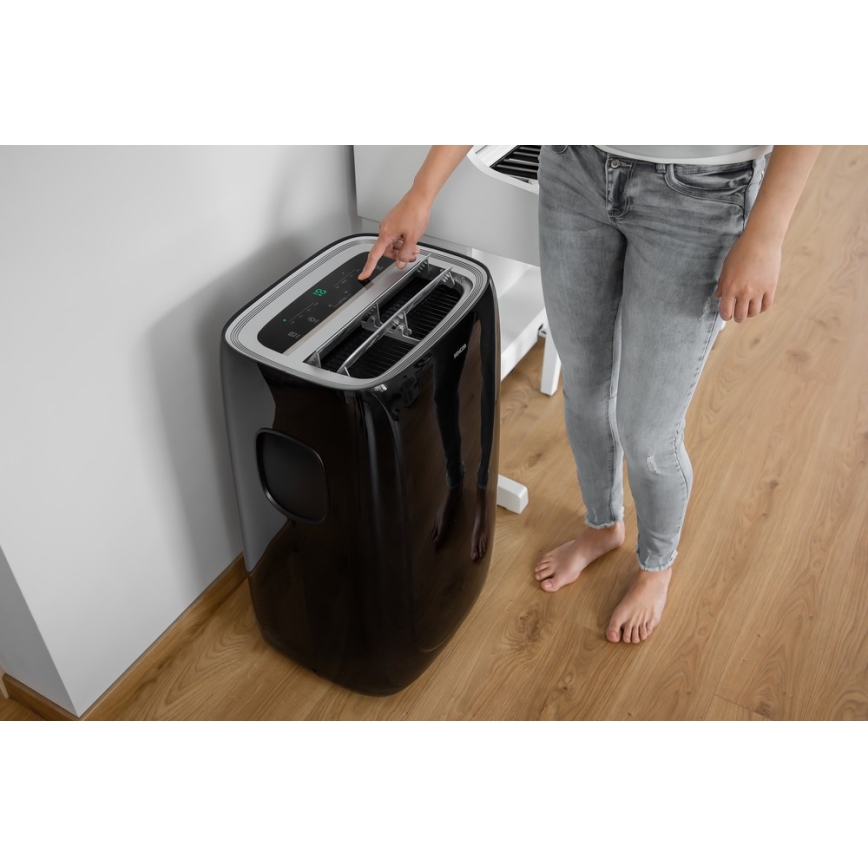 Sencor - Mobile Klimaanlage mit LED-Display 3in1 1000W/230V 9000 BTU schwarz + Fernbedienung