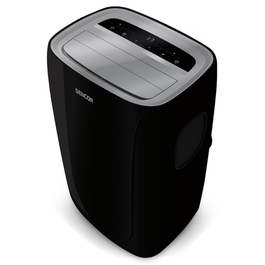 Sencor - Mobile Klimaanlage mit LED-Display 3in1 1000W/230V 9000 BTU schwarz + Fernbedienung