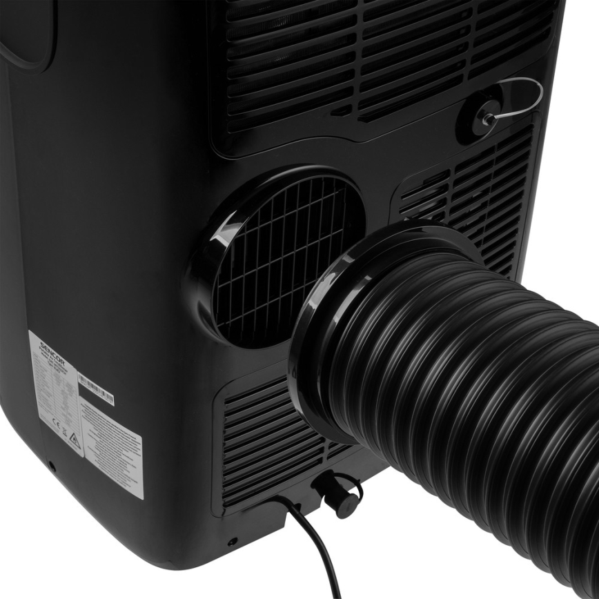 Sencor - Mobile Klimaanlage mit LED-Display 3in1 1000W/230V 9000 BTU schwarz + Fernbedienung