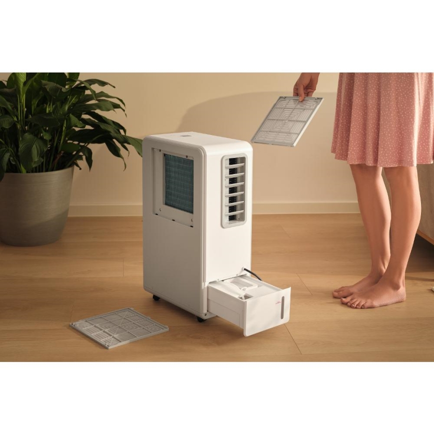 Sencor - Mobiles Klimagerät 4-in-1, 200 W/230 V, 1800 BTU, weiß, mit Fernbedienung