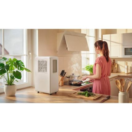 Sencor - Mobiles Klimagerät 4-in-1, 200 W/230 V, 1800 BTU, weiß, mit Fernbedienung