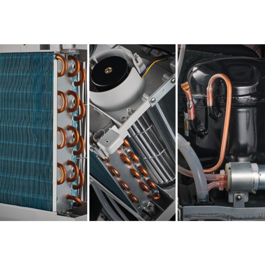 Sencor - Mobiles Klimagerät 4-in-1, 200 W/230 V, 1800 BTU, weiß, mit Fernbedienung