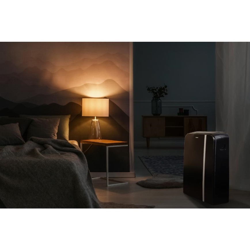 Sencor - Mobiles Smart-Klimagerät 3in1 mit komplettem Zubehör 1450W/230V 12000 BTU Wi-Fi schwarz + Fernbedienung