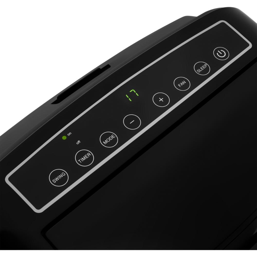 Sencor - Mobiles Smart-Klimagerät 3in1 mit komplettem Zubehör 1450W/230V 12000 BTU Wi-Fi schwarz + Fernbedienung