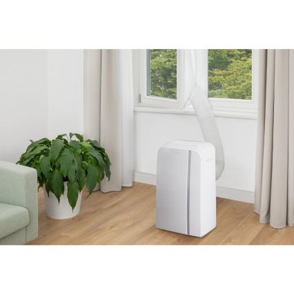 Sencor - Mobiles Smart-Klimagerät 3in1 mit komplettem Zubehör 1450W/230V 12000 BTU Wi-Fi weiß + Fernbedienung