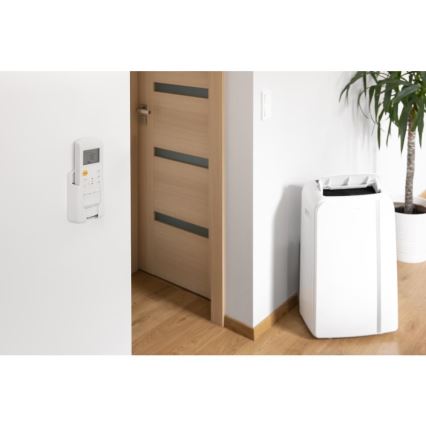 Sencor - Mobiles Smart-Klimagerät 3in1 mit komplettem Zubehör 1450W/230V 12000 BTU Wi-Fi weiß + Fernbedienung