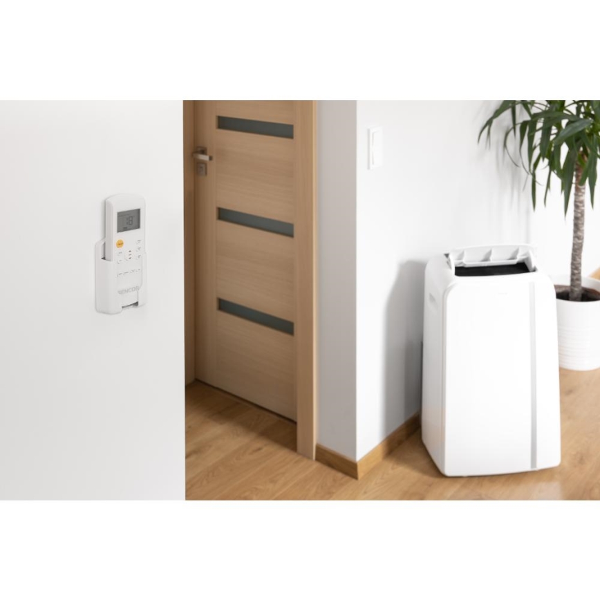 Sencor - Mobiles Smart-Klimagerät 3in1 mit komplettem Zubehör 1450W/230V 12000 BTU Wi-Fi weiß + Fernbedienung