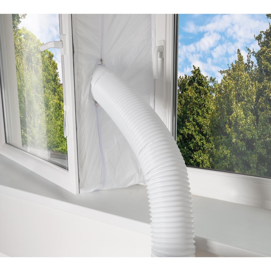 Sencor - Mobiles Smart-Klimagerät 3in1 mit komplettem Zubehör 1450W/230V 12000 BTU Wi-Fi weiß + Fernbedienung