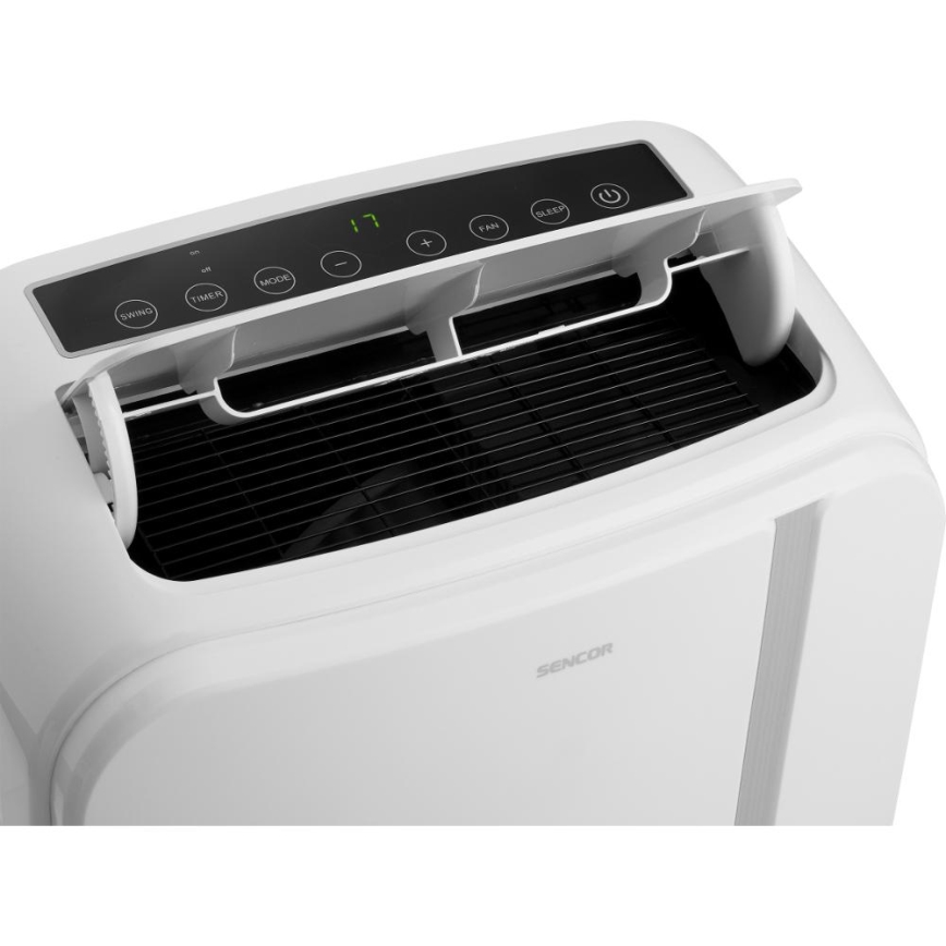 Sencor - Mobiles Smart-Klimagerät 3in1 mit komplettem Zubehör 1450W/230V 12000 BTU Wi-Fi weiß + Fernbedienung