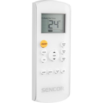 Sencor - Mobiles Smart-Klimagerät 3in1 mit komplettem Zubehör 1450W/230V 12000 BTU Wi-Fi weiß + Fernbedienung