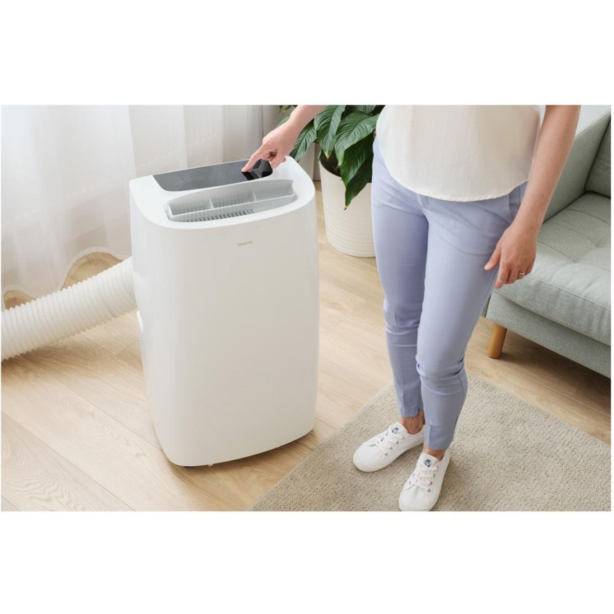 Sencor - Mobiles Smart-Klimagerät 3in1 mit komplettem Zubehör 1700W/230V 16000 BTU Wi-Fi + Fernbedienung